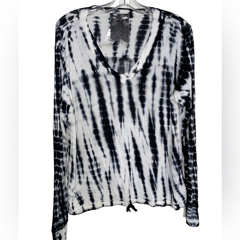 NWT Young fabulous and broke tie dye blouse